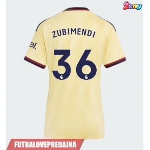 Lacne Ženy Futbalové dres Arsenal Martin Zubimendi #36 2026-27 Krátky Rukáv - Tretina
